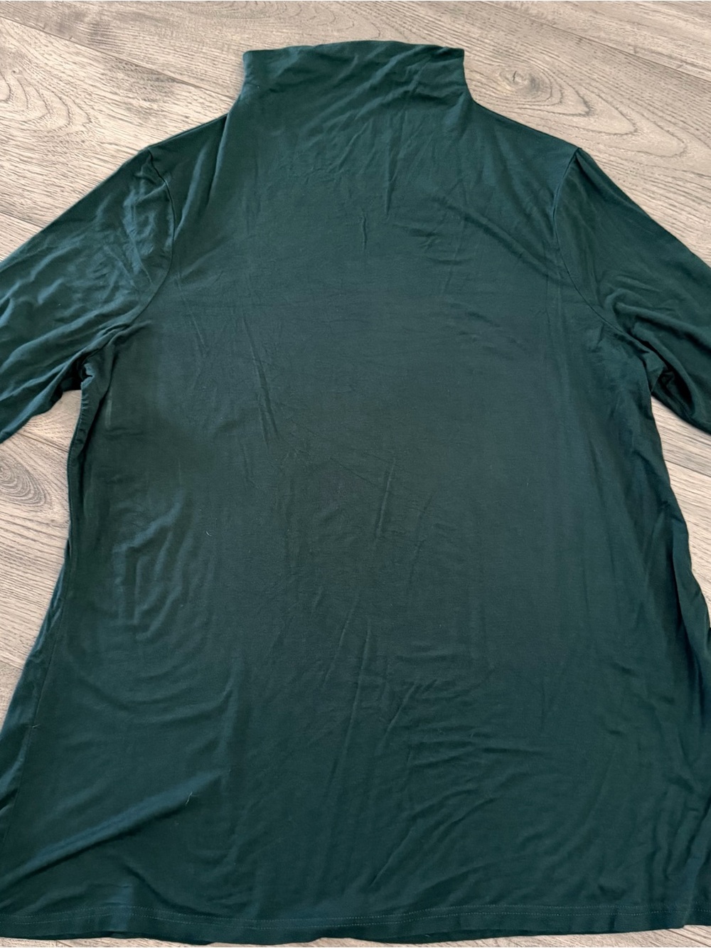 Daily Ritual Dark Teal Mock Neck Long Sleeve Top - Picture 2 of 4